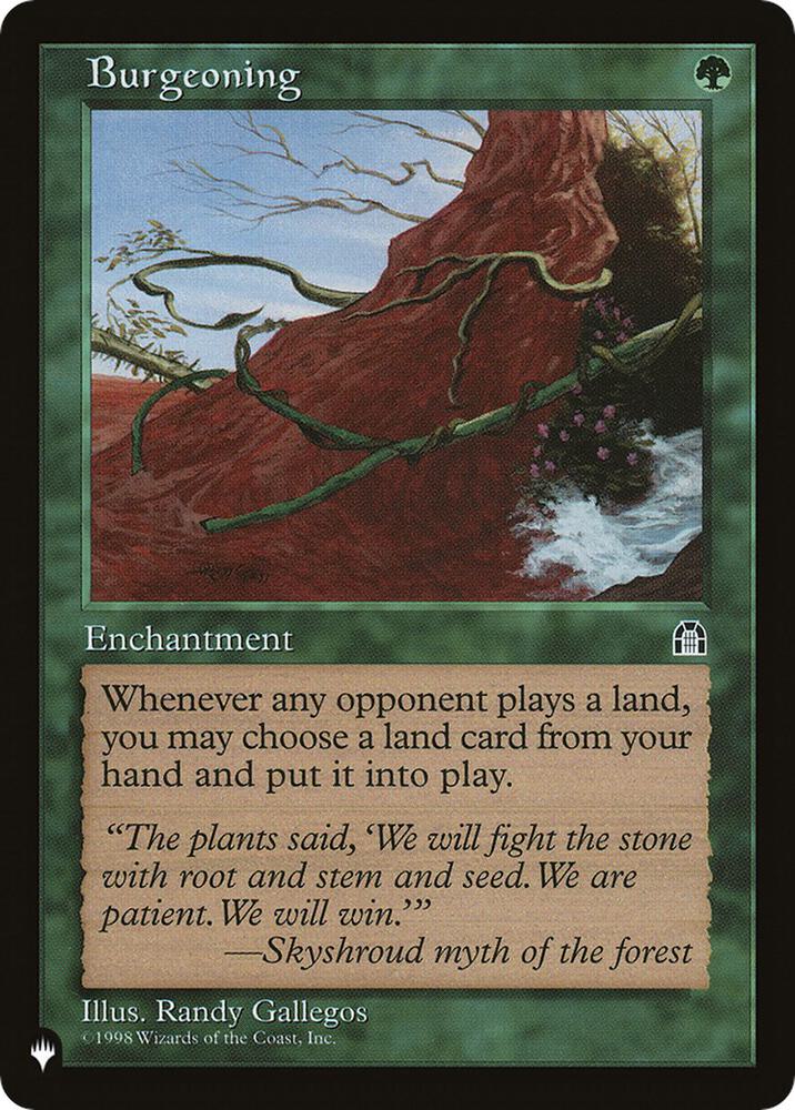 Burgeoning (STH-102) [The List]