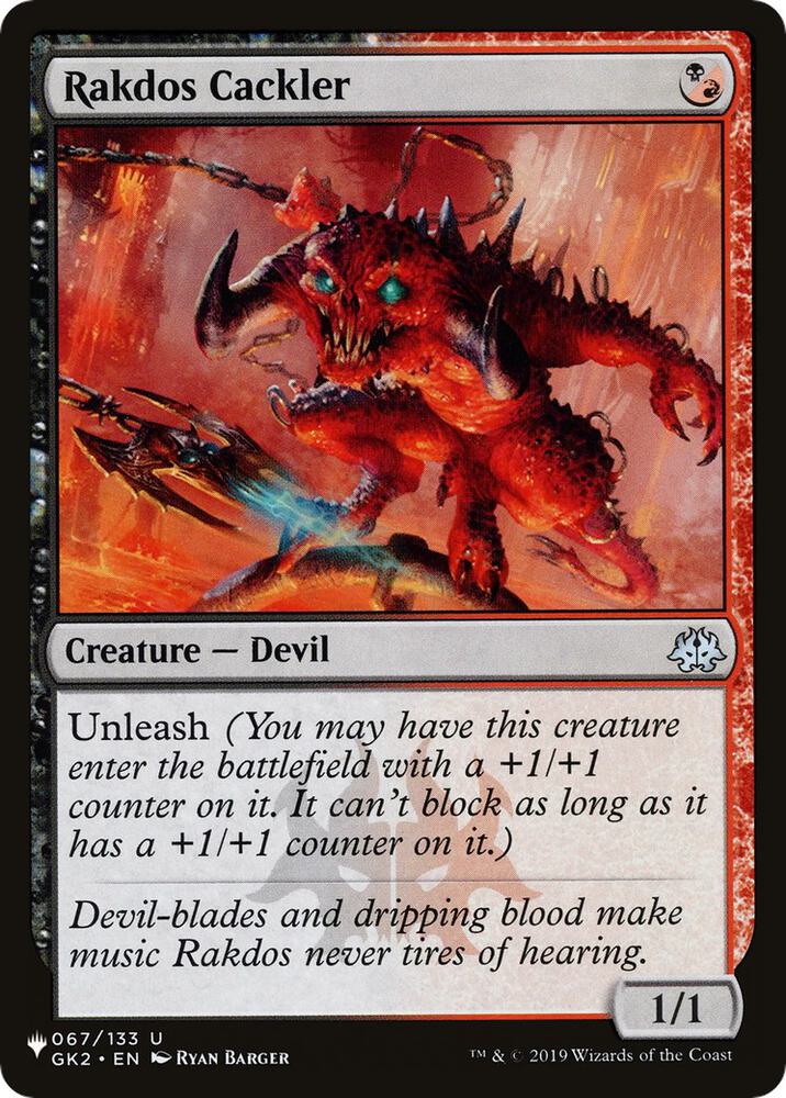 Rakdos Cackler (067/133) [The List]
