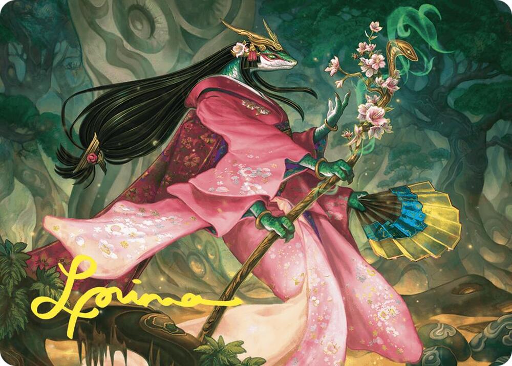 Sakiko, Mother of Summer Art Card (Gold-Stamped Signature) (24) [Commander Masters Art Series]