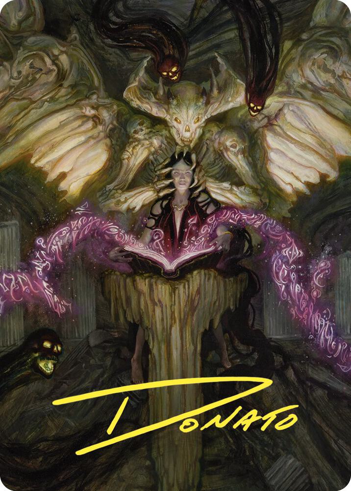 Demonic Tutor Art Card (Gold-Stamped Signature) (64) [Commander Masters Art Series]