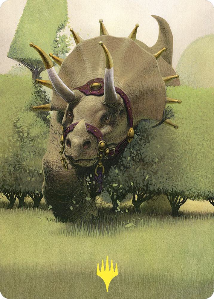 Regal Behemoth Art Card (Gold-Stamped) (43) [Commander Masters Art Series]
