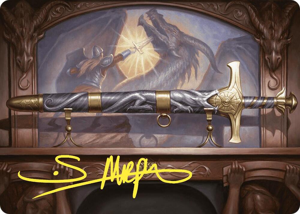 Ancestral Blade Art Card (Gold-Stamped Signature) (1) [Commander Masters Art Series]