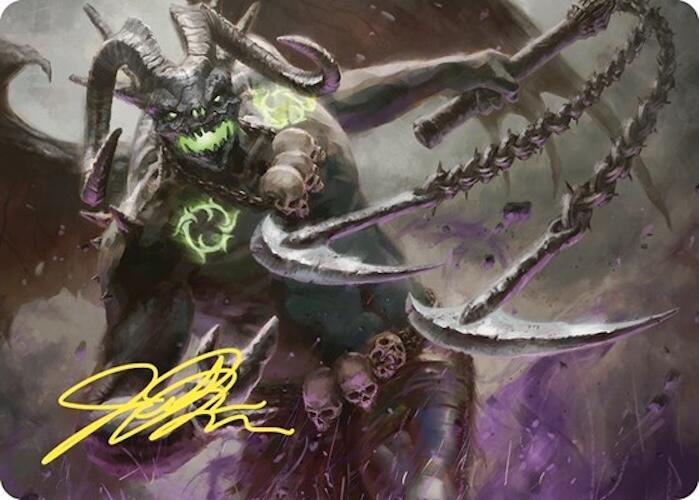 Archfiend of Despair Art Card (Gold-Stamped Signature) (12) [Commander Masters Art Series]