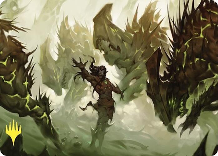 Ezuri's Predation Art Card (Gold-Stamped) (23) [Commander Masters Art Series]