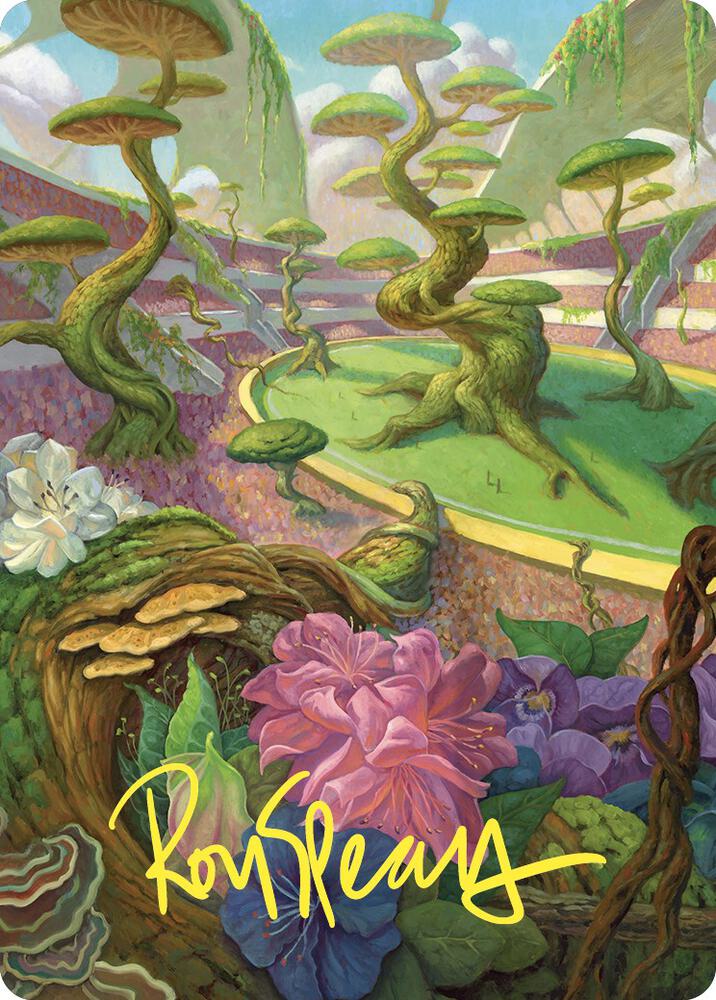 Undergrowth Stadium Art Card (Gold-Stamped Signature) (49) [Commander Masters Art Series]