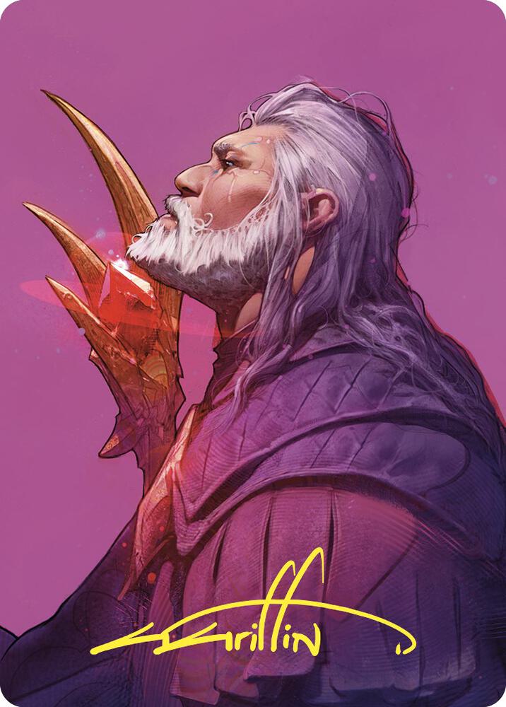 Urza, Lord High Artificer Art Card (Gold-Stamped Signature) (53) [Commander Masters Art Series]