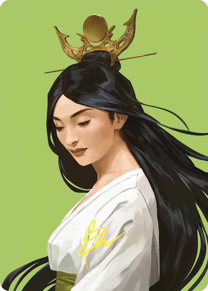 Azusa, Lost but Seeking Art Card (Gold-Stamped Signature) (56) [Commander Masters Art Series]