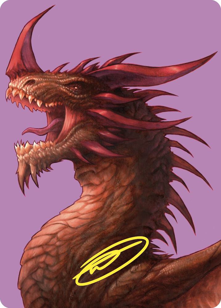 The Ur-Dragon Art Card (Gold-Stamped Signature) (61) [Commander Masters Art Series]