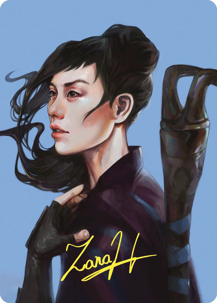 Yuriko, the Tiger's Shadow Art Card (Gold-Stamped Signature) (62) [Commander Masters Art Series]