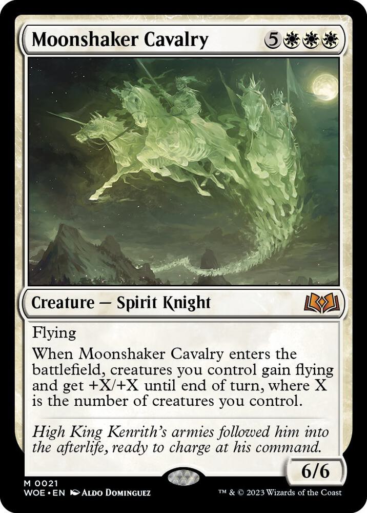Moonshaker Cavalry (21) [Wilds of Eldraine]