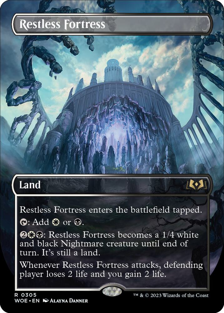 Restless Fortress (Borderless) (305) [Wilds of Eldraine] [Borderless]