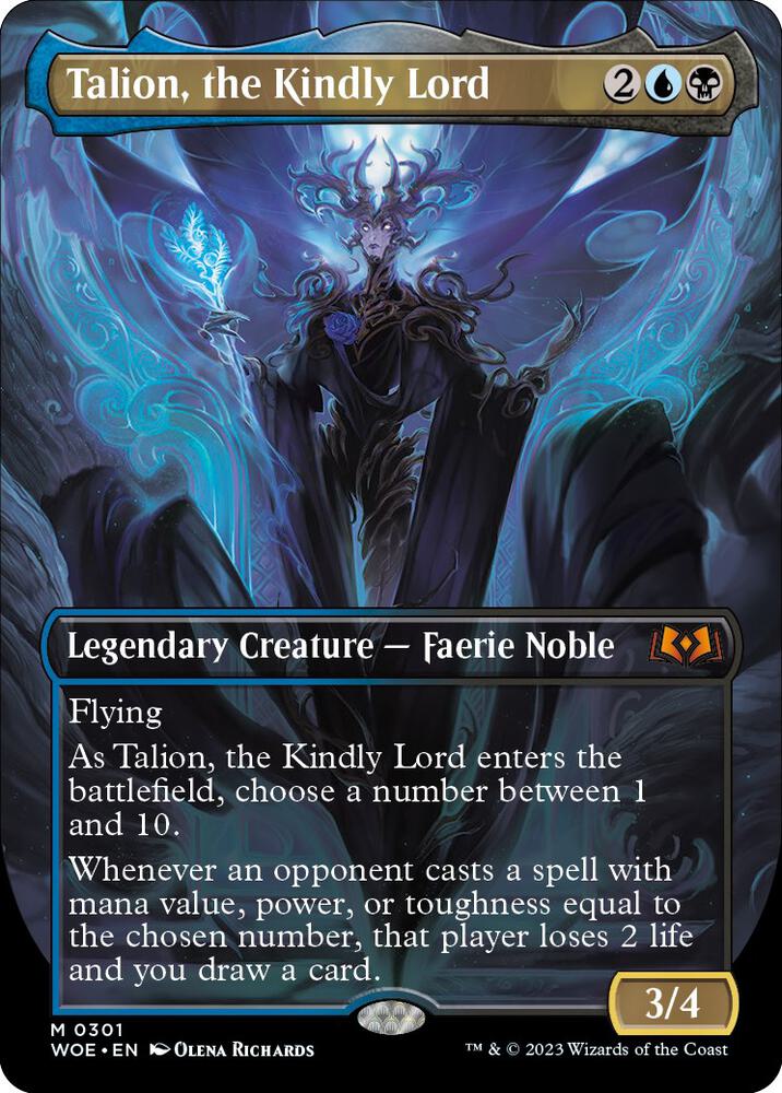 Talion, the Kindly Lord (Borderless) (301) [Wilds of Eldraine] [Borderless]