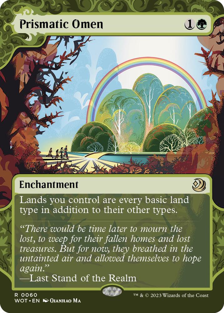 Prismatic Omen (60) [Wilds of Eldraine: Enchanting Tales] [Showcase, Borderless]