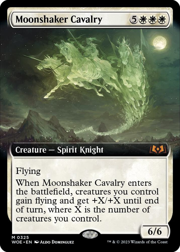 Moonshaker Cavalry (Extended Art) (325) [Wilds of Eldraine] [Extended Art]