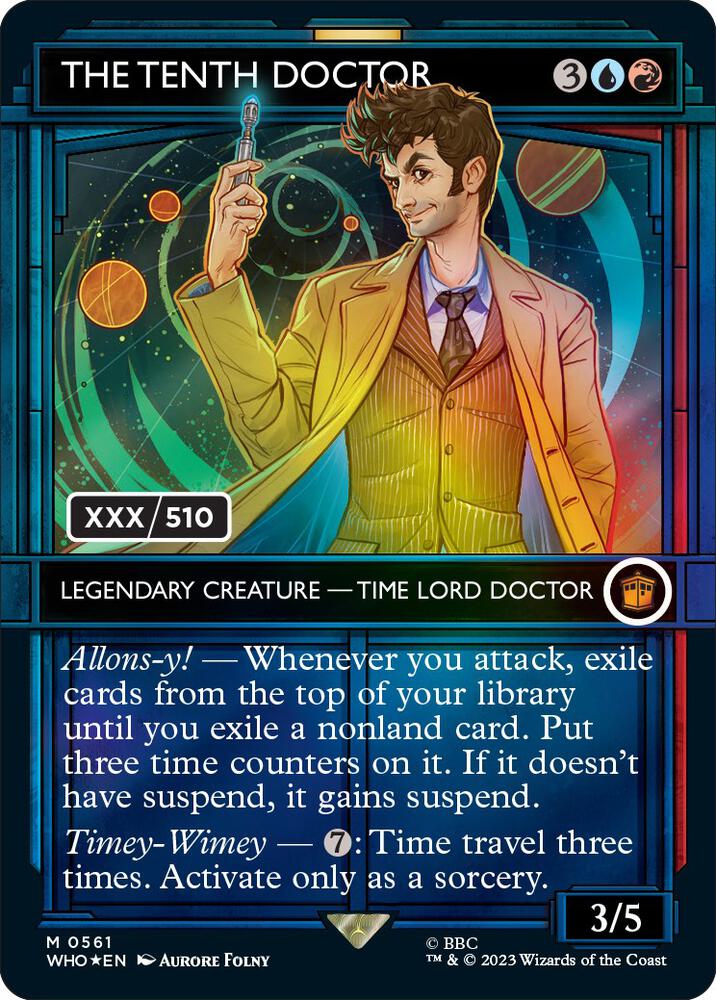 The Tenth Doctor (Serial Numbered) (561) [Doctor Who] [Showcase, Borderless]