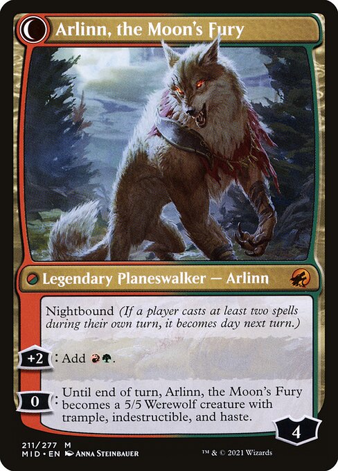 Arlinn, the Pack's Hope (211) [Innistrad: Midnight Hunt] Reverse