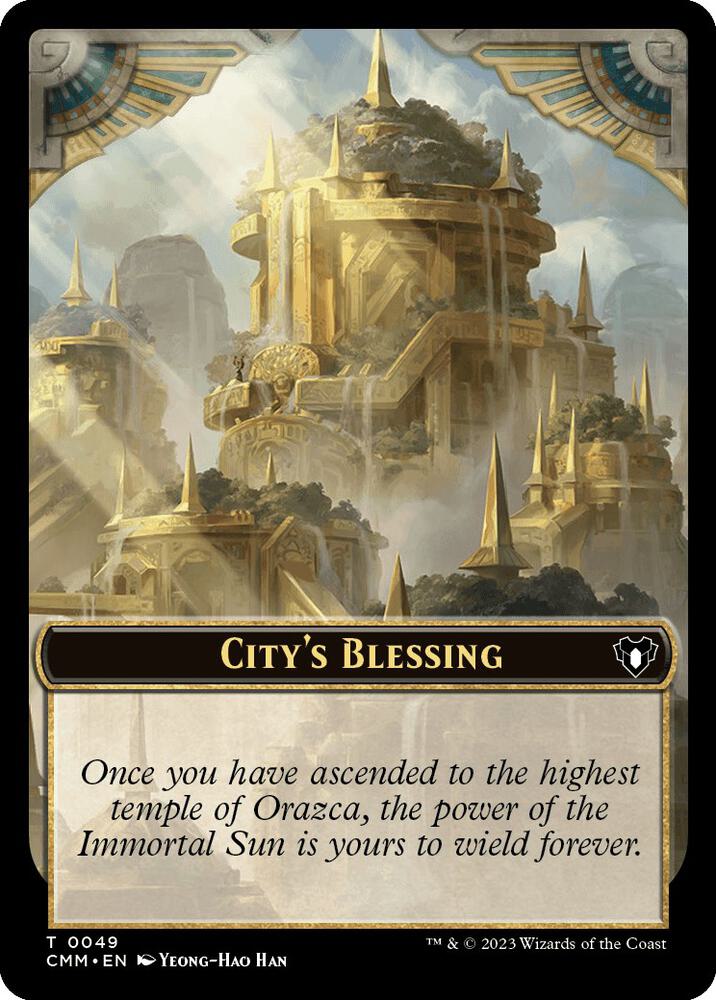City's Blessing // Drake Double-Sided Token (49 // 12) [Commander Masters]