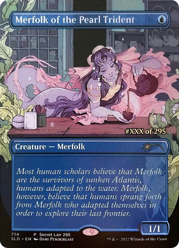 Merfolk of the Pearl Trident (Serial Numbered) (714) [Secret Lair Drop] [Borderless]