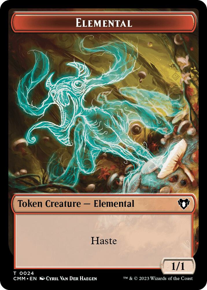 Elemental (0024) // Phyrexian Beast Double-Sided Token (24 // 34) [Commander Masters]