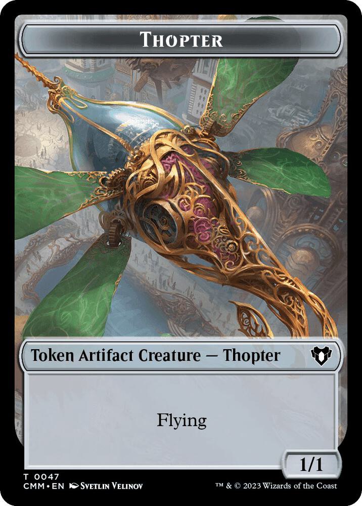 Thopter // Kor Soldier Double-Sided Token (47 // 8) [Commander Masters]