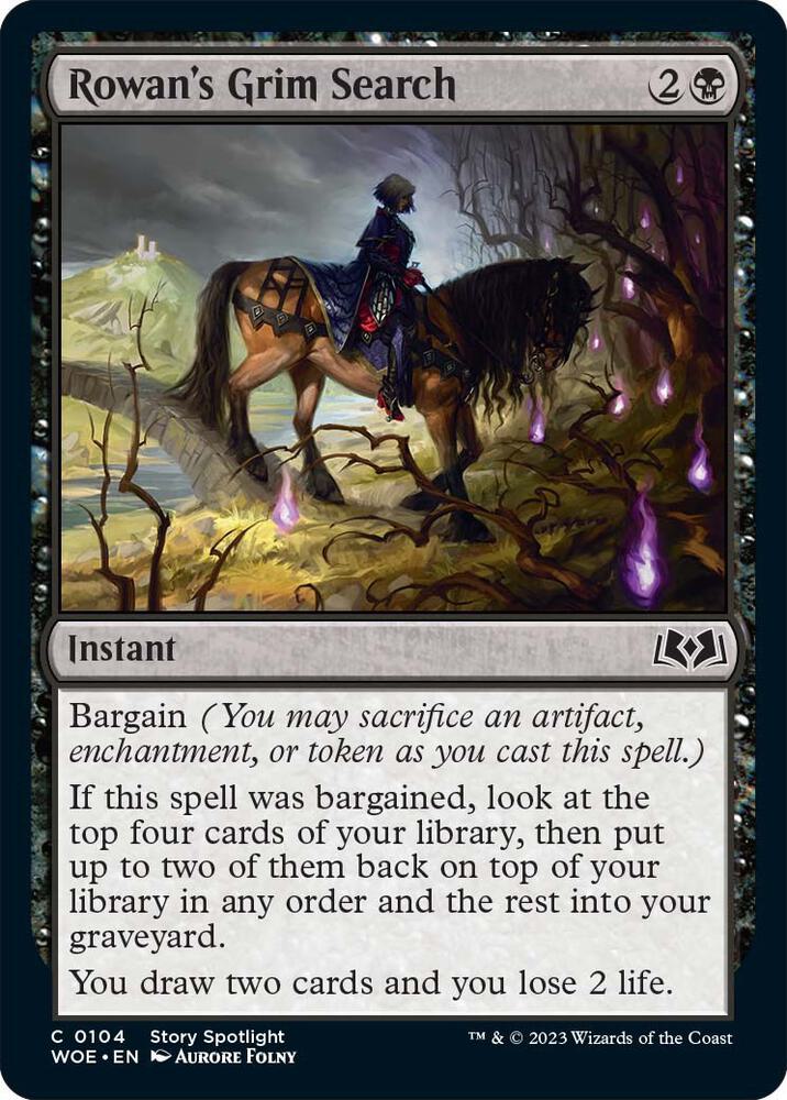Rowan's Grim Search (104) [Wilds of Eldraine]