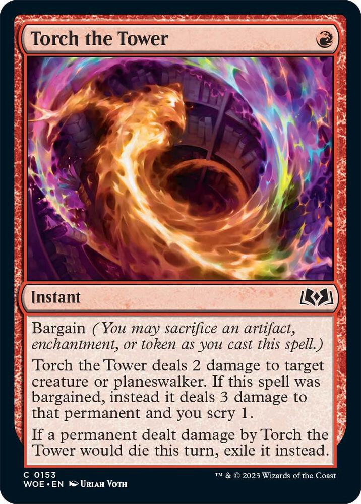 Torch the Tower (153) [Wilds of Eldraine]