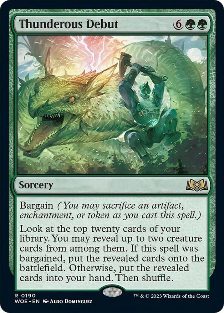 Thunderous Debut (190) [Wilds of Eldraine]