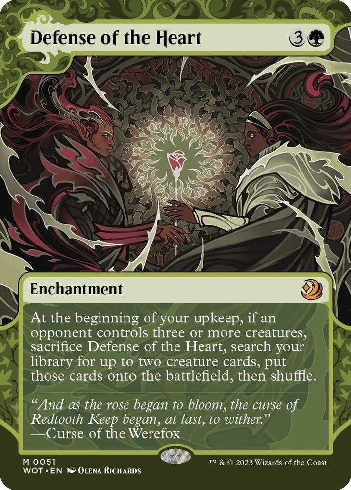 Defense of the Heart (51) [Wilds of Eldraine: Enchanting Tales] [Showcase, Borderless]