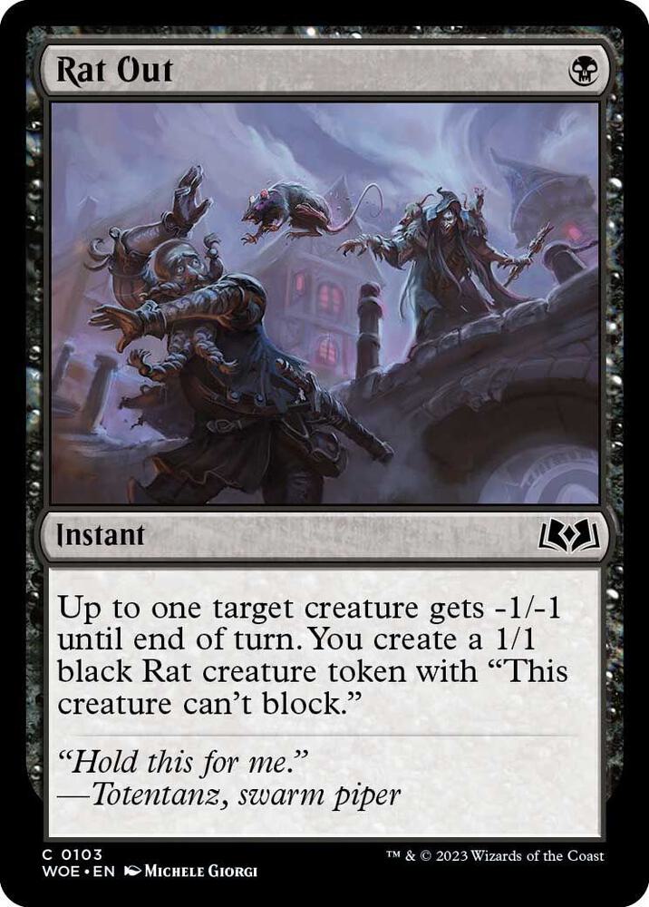 Rat Out (103) [Wilds of Eldraine]
