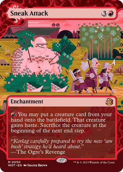 Sneak Attack (50) [Wilds of Eldraine: Enchanting Tales] [Showcase, Borderless]