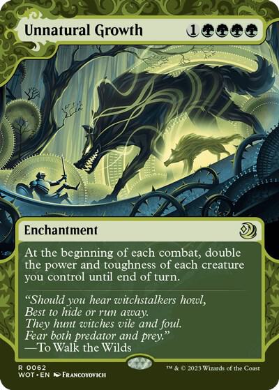 Unnatural Growth (62) [Wilds of Eldraine: Enchanting Tales] [Showcase, Borderless]