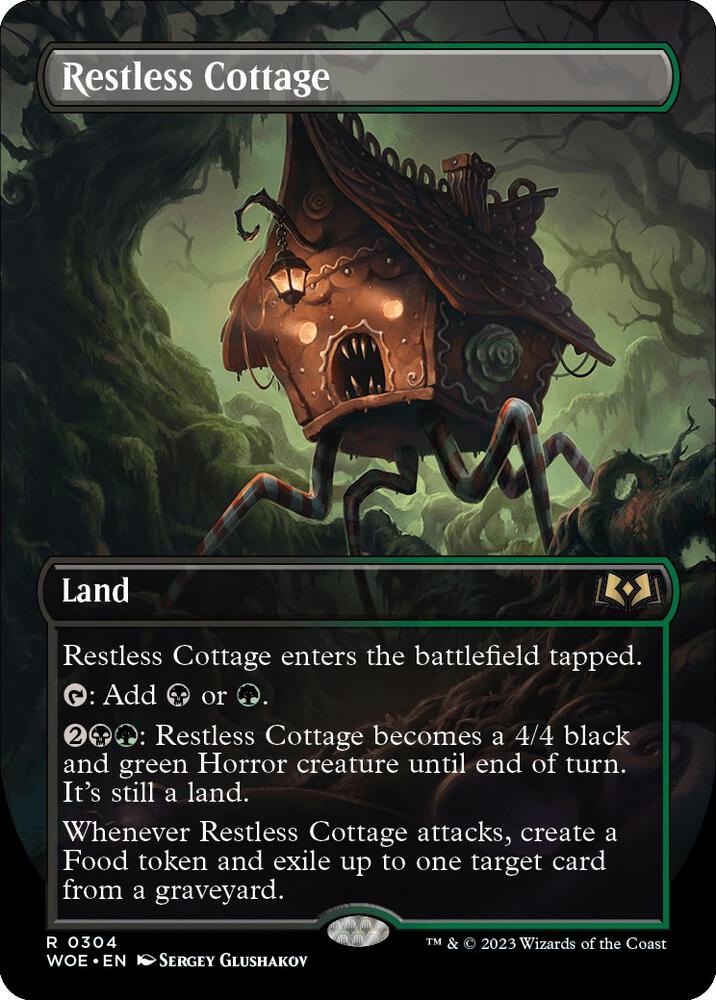 Restless Cottage (Borderless) (304) [Wilds of Eldraine] [Borderless]