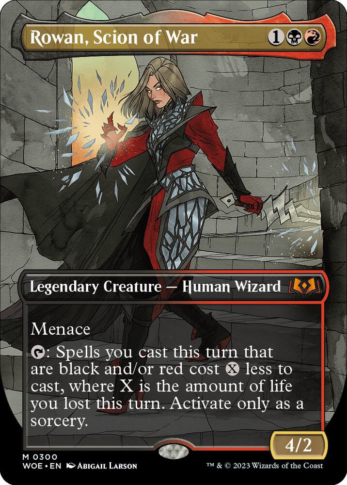 Rowan, Scion of War (Borderless) (300) [Wilds of Eldraine] [Borderless]