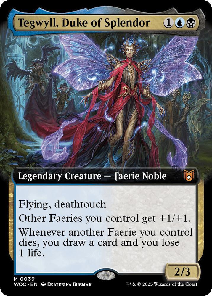Tegwyll, Duke of Splendor (Extended Art) (39) [Wilds of Eldraine Commander] [Extended Art]