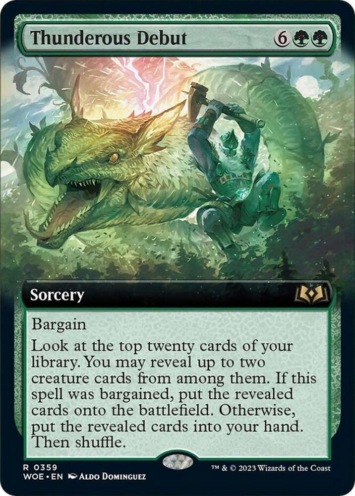 Thunderous Debut (Extended Art) (359) [Wilds of Eldraine] [Extended Art]