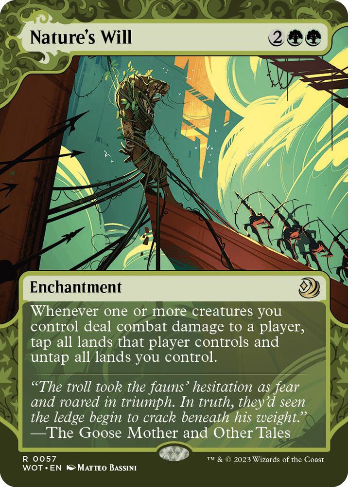 Nature's Will (57) [Wilds of Eldraine: Enchanting Tales] [Showcase, Borderless]