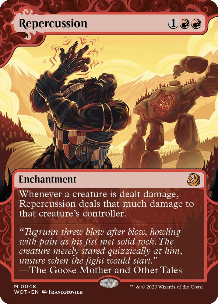 Repercussion (48) [Wilds of Eldraine: Enchanting Tales] [Showcase, Borderless]