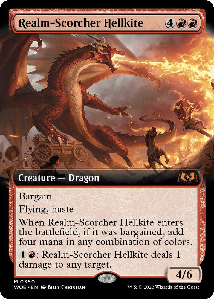 Realm-Scorcher Hellkite (Extended Art) (350) [Wilds of Eldraine] [Extended Art]