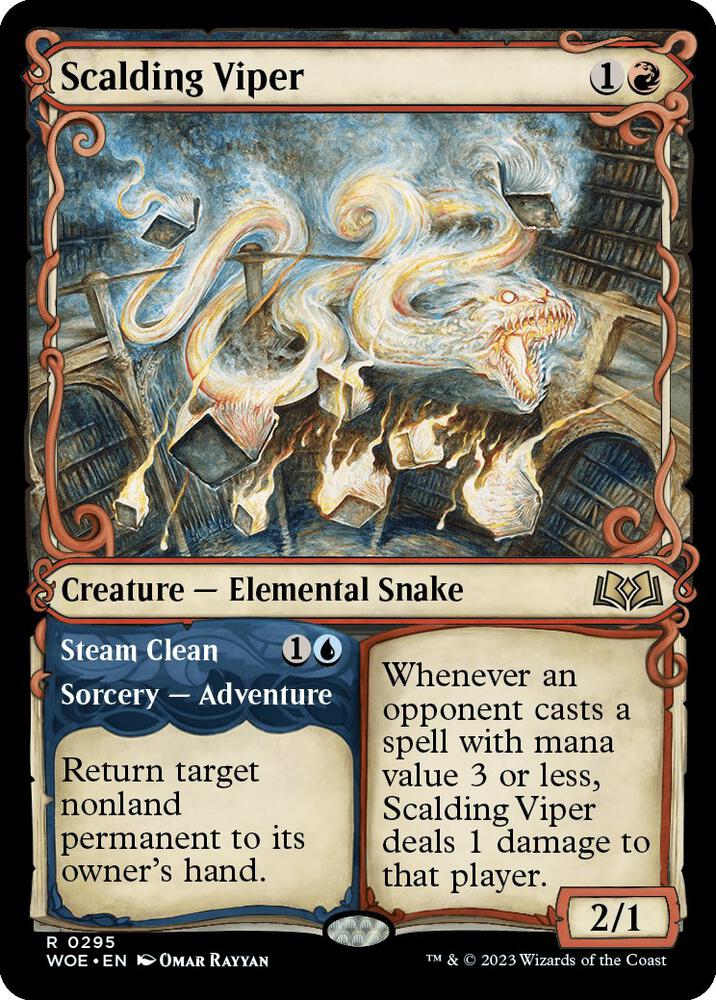 Scalding Viper (Showcase) (295) [Wilds of Eldraine] [Showcase]