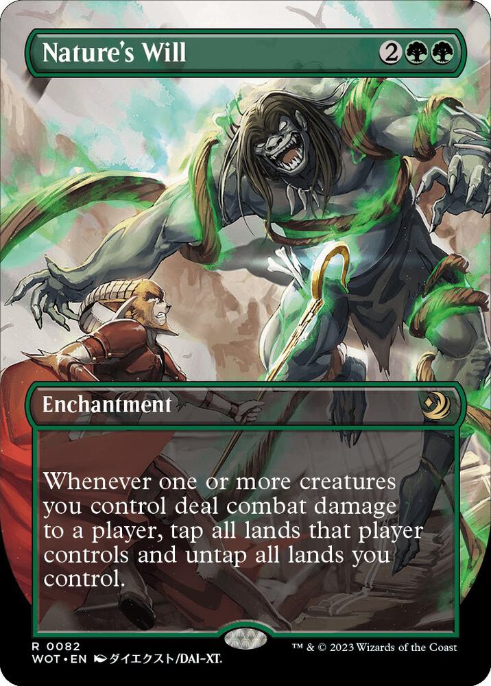 Nature's Will (Anime Borderless) (82) [Wilds of Eldraine: Enchanting Tales] [Borderless]