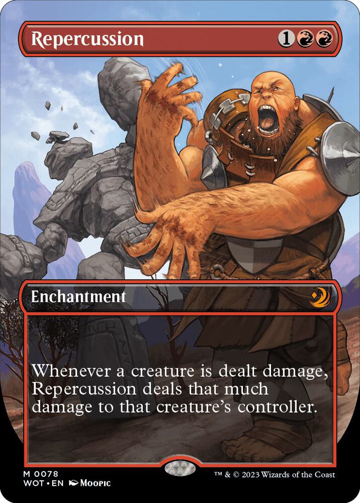 Repercussion (Anime Borderless) (78) [Wilds of Eldraine: Enchanting Tales] [Borderless]