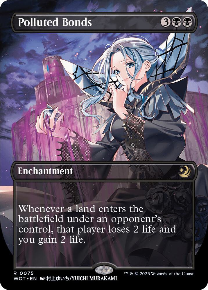 Polluted Bonds (Anime Borderless) (75) [Wilds of Eldraine: Enchanting Tales] [Borderless]