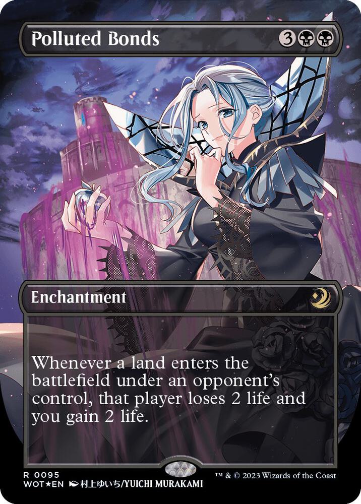 Polluted Bonds (Anime Borderless) (Confetti Foil) (95) [Wilds of Eldraine: Enchanting Tales] [Borderless]