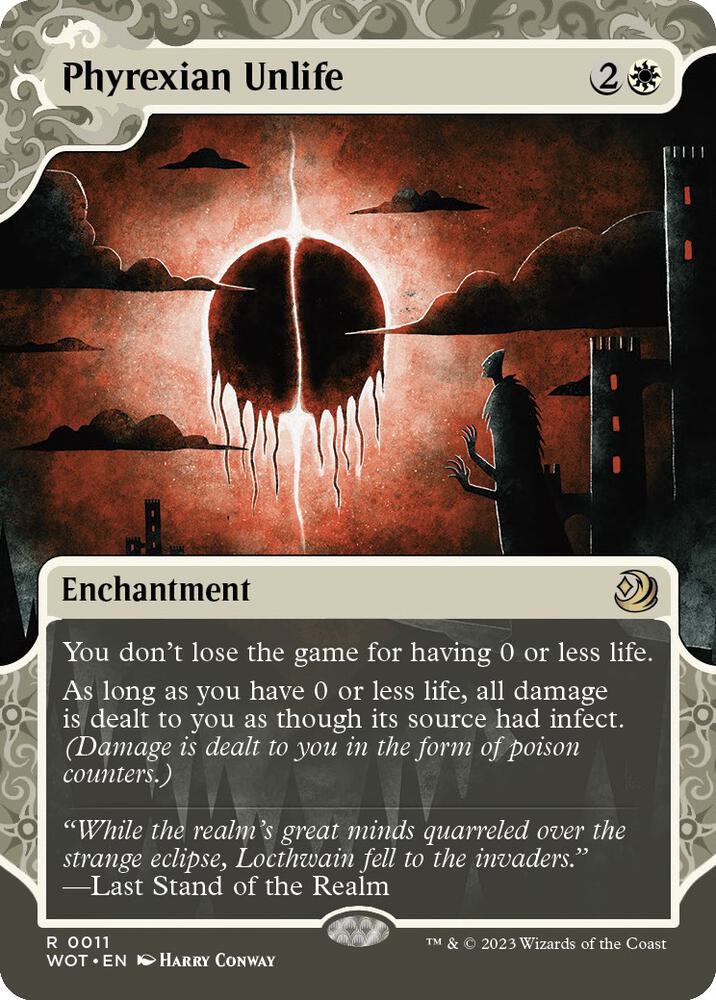 Phyrexian Unlife (11) [Wilds of Eldraine: Enchanting Tales] [Showcase, Borderless]
