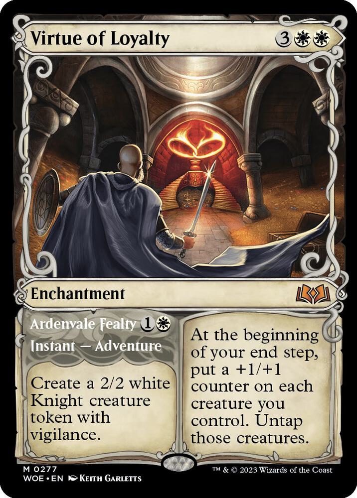 Virtue of Loyalty (Showcase) (277) [Wilds of Eldraine] [Showcase]