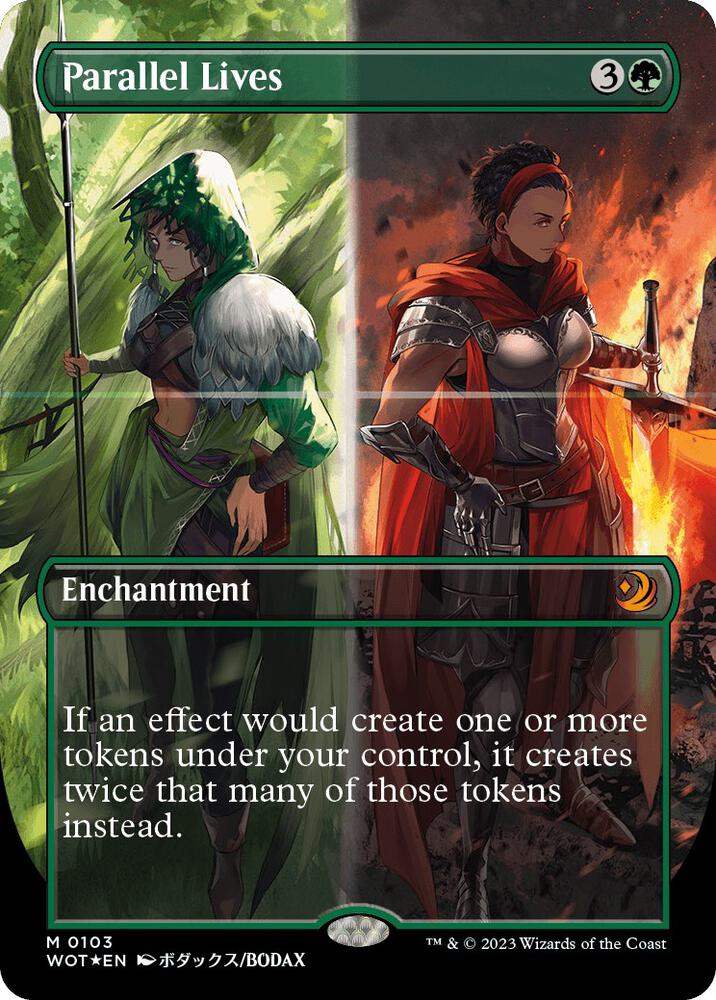 Parallel Lives (Anime Borderless) (Confetti Foil) (103) [Wilds of Eldraine: Enchanting Tales] [Borderless]