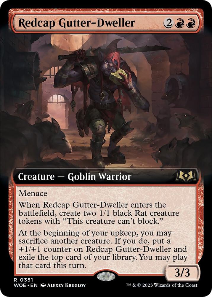 Redcap Gutter-Dweller (Extended Art) (351) [Wilds of Eldraine] [Extended Art]