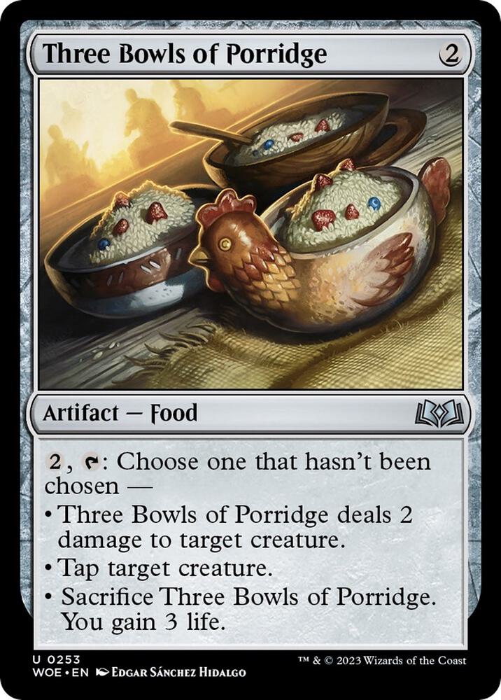 Three Bowls of Porridge (253) [Wilds of Eldraine]