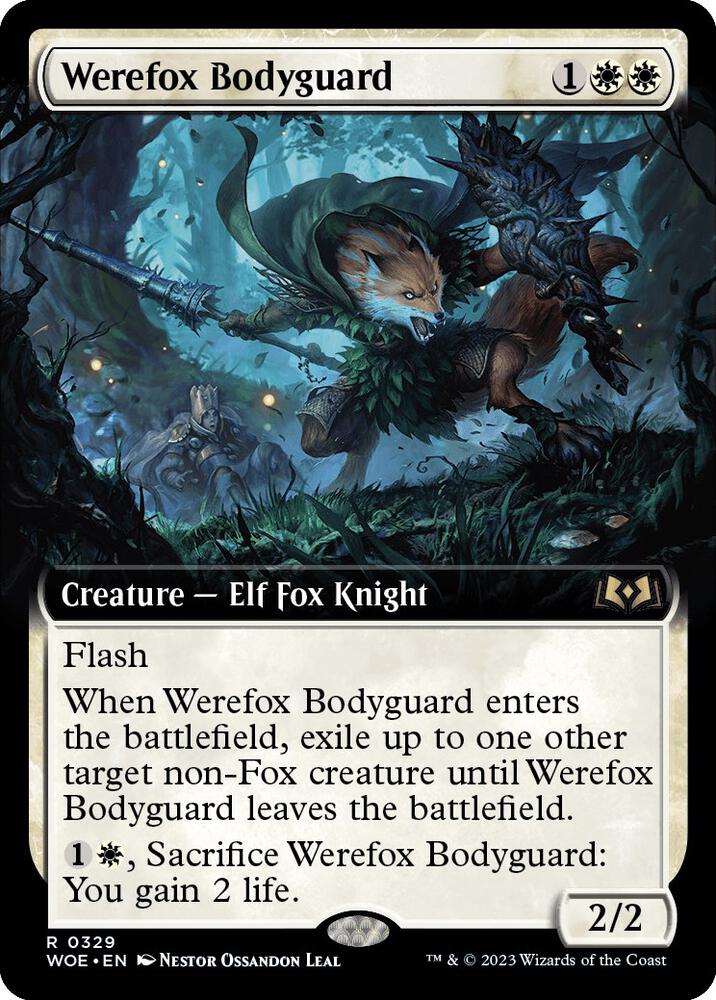 Werefox Bodyguard (Extended Art) (329) [Wilds of Eldraine] [Extended Art]
