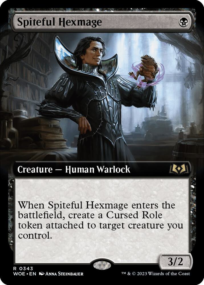 Spiteful Hexmage (Extended Art) (343) [Wilds of Eldraine] [Extended Art]